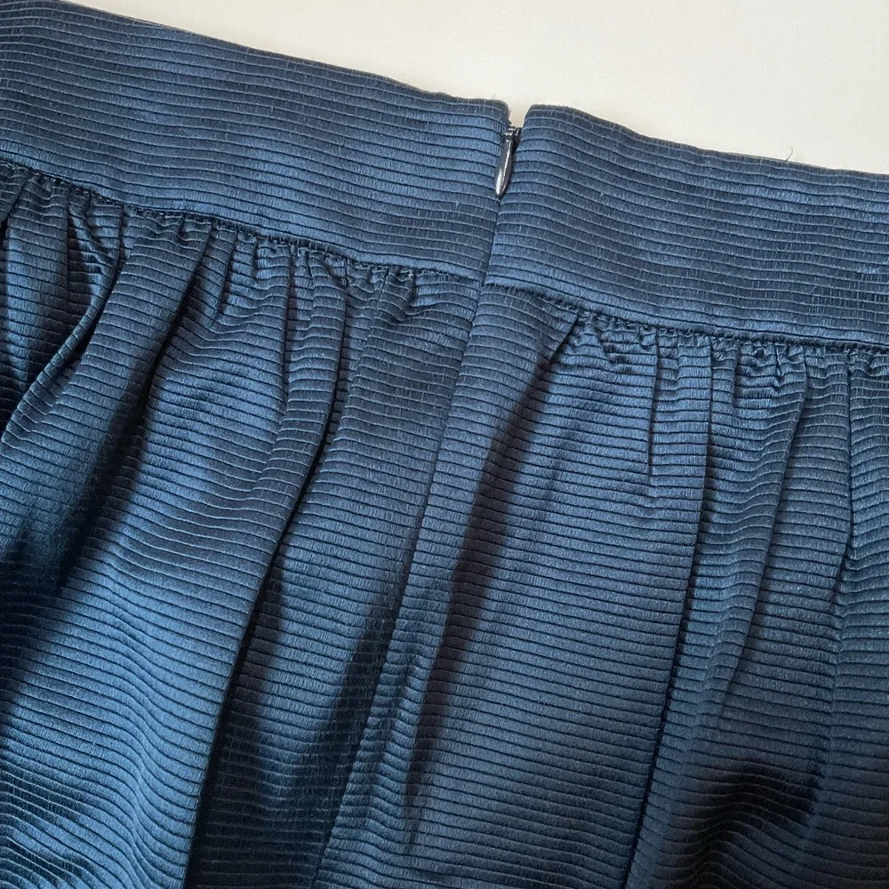 Banana Republic Navy Blue Pleated A-Line Mini Skirt - Picture 4 of 6